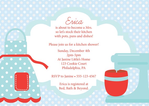 Items Similar To Kitchen Shower Invitation Bridal Wedding Shower Invite   Il 570xN.468704570 Key0 