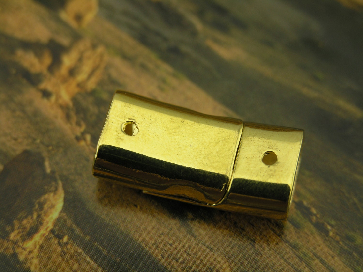 3 Sets Golden Strong Clasp For Leather Cord 10.0x5.0mm from