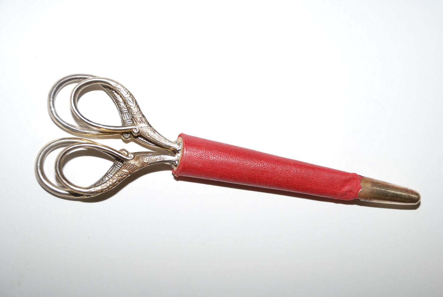 Antique German Sewing Scissors...Set of Two With Case