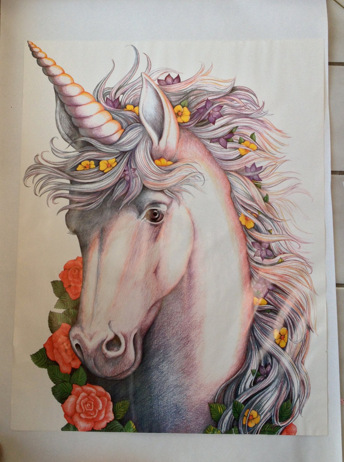Vintage unicorn poster Tracsc