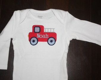 Baby Girl Clothes Baby Girl Fire Truck Outfit Pink Fire