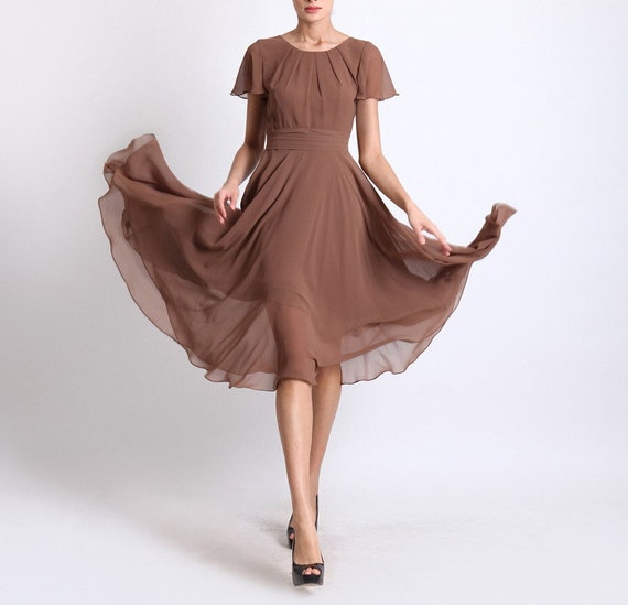 Spring summer chiffon long dress lady women clothing gown dress (BSGD145)