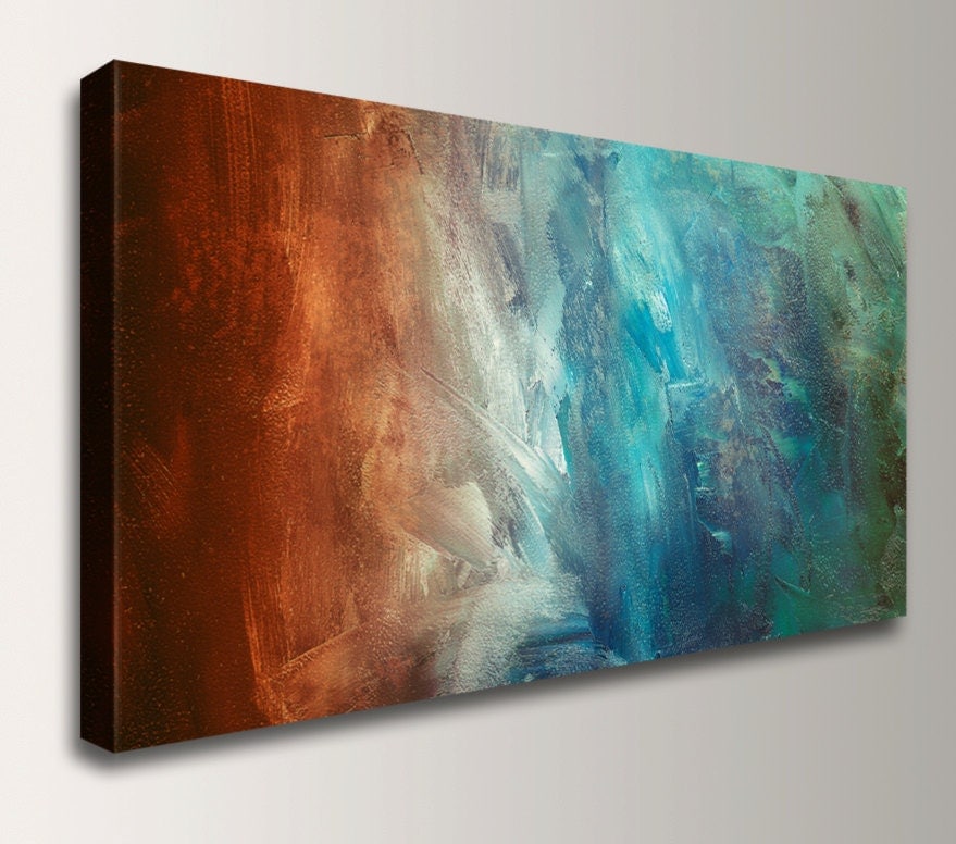 Panoramic Art Abstract Painting Reproduction Canvas Print