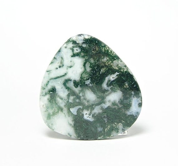 Green Moss Tree Agate Stone Cabochon Semiprecious stone Milky