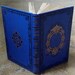 Blue Guestbook, Wedding Sign In Book, Personalized. Eco Friendly Upcycled Vintage French Book
