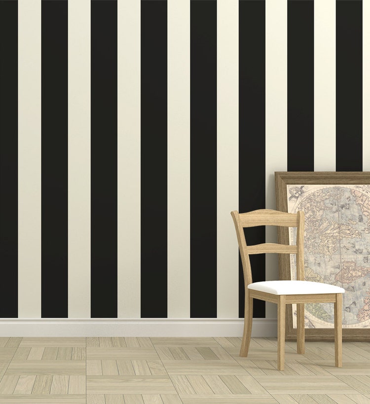 Stripes Vinyl Wall Decal 7.5 5.5 Or 4.5 Width Home by FabDecals