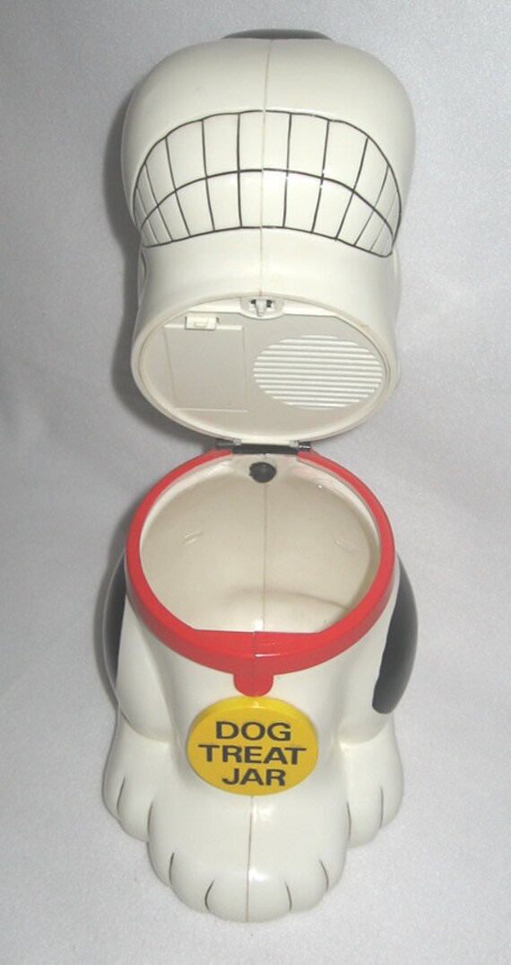 DOG TREAT JAR That Barks A Melody Vintage From 1990's