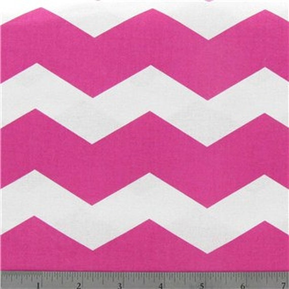 hot pink chevron print