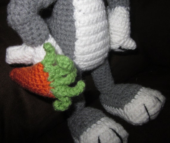 Super Cute handmade Bugs Bunny Amigurumi Crochet doll with
