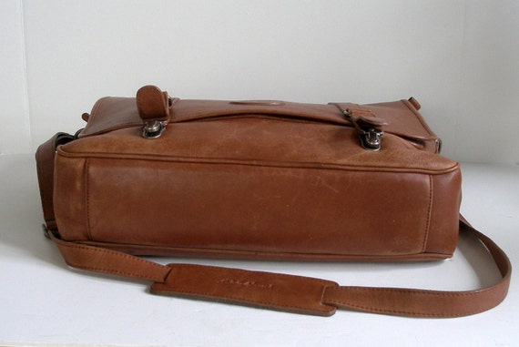 eddie bauer leather briefcase