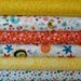 ONLY 2 LEFT Carolyn Gavin Fabric 6 Fat Quarter Bundle Spring Street in Yellow and Orange