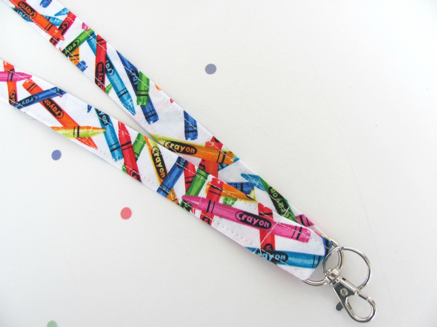 Lanyard ID Badge Holder for Teachers or Preschool Crayon Key