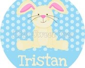 blue floppy bunny - personalized - digital image Il_170x135
