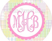 spring madras girl - personalized - digital image Il_170x135