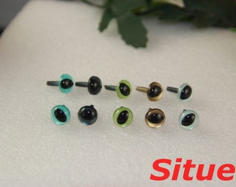 5 pairs 9mm fantasy color CAT safety eyes for felted wool doll-1 pairs for each color