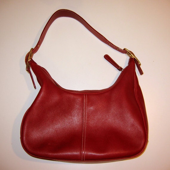 COACH Legacy West Red Hobo Purse Handbag 9342