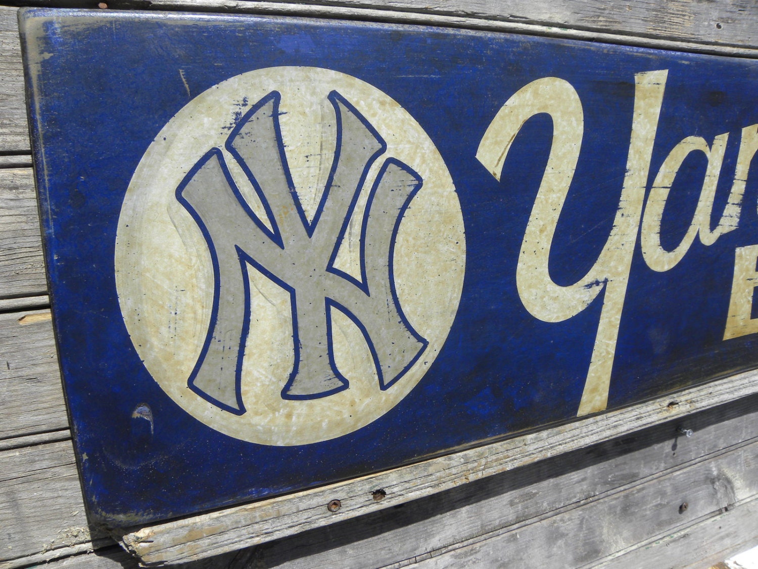 New York Yankees Sign original art baseball