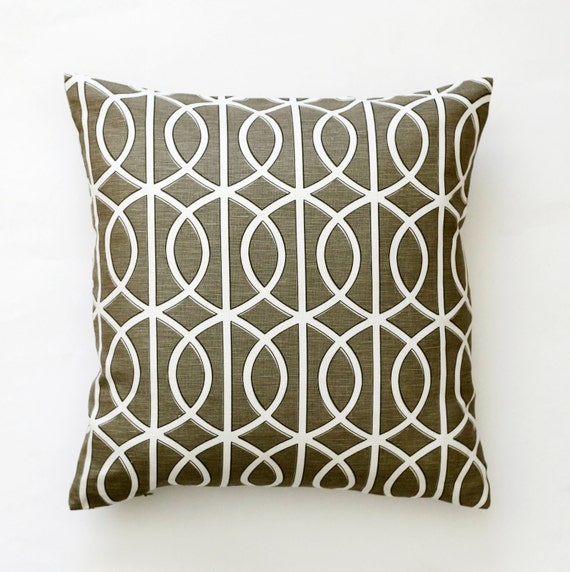 Dwell studio pillow cover one new charcoal by pillowlink on Etsy