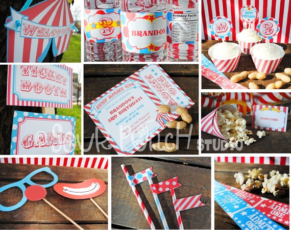 INSTANT DOWNLOAD Step Right Up CIRCUS by PaperZooPrintables