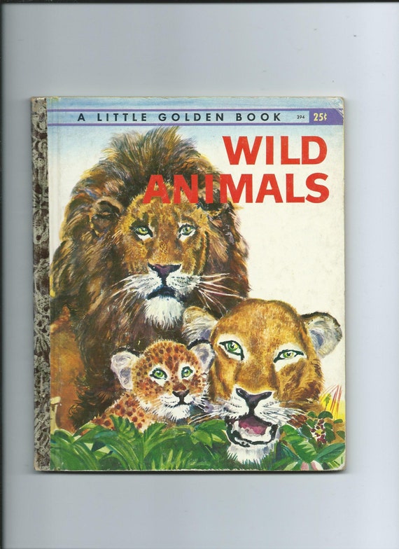 Download Vintage Little Golden Book Wild Animals 1960 A Ed.