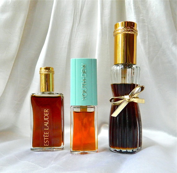 3 Original YOUTH DEW Vintage Fragrances by Estee Lauder Eau