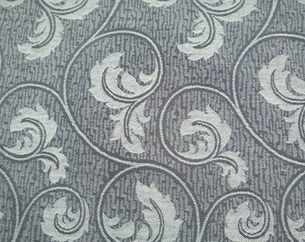 Upholstery Fabric, Taupe, Grey and Tan, Swirly Design, Beautiful, High Quality