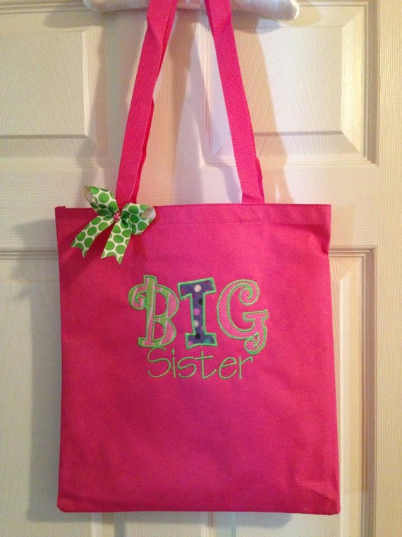 Items similar to Big sister or big brother bag RUSHED on Etsy