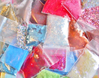 Solvent Resistant Glitter Sampler Glitter Lot Mica Powder for Nail Polish Nail Art DIY Slime