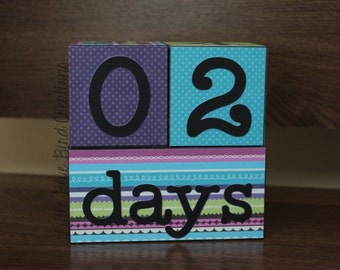 Childrens age blocks custom wood blocks photography prop birthday decor nursery decor