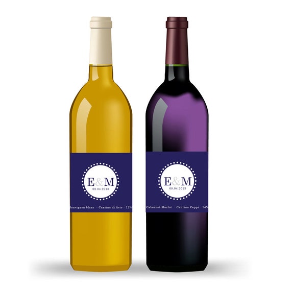 Articoli simili a Etichette vino personalizzate con ...