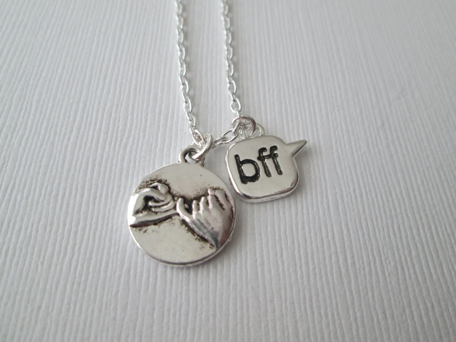 Items similar to Pinky Promise and BFF Necklace on Etsy