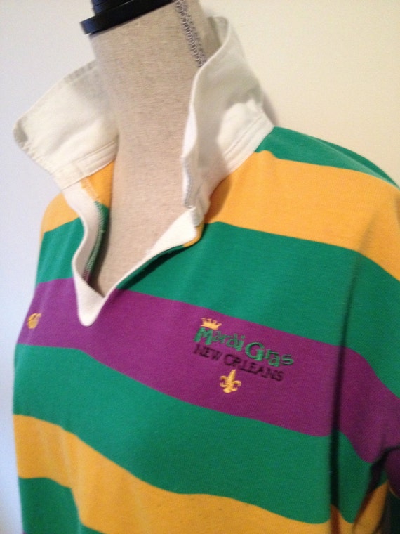 mardi gras rugby shirt