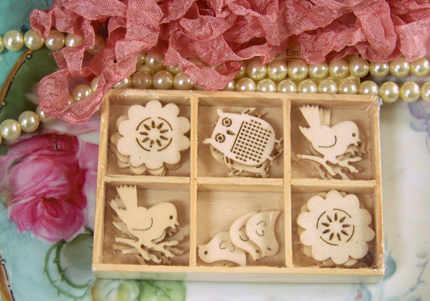 Wood Die Cut Embellishments Laser Cut Embellishments Wood