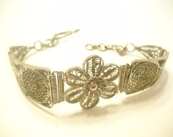 Vintage INDIAN SILVER BRACELET (4417)