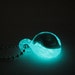 Glow in the Dark Glass Necklace - Sky Swirls