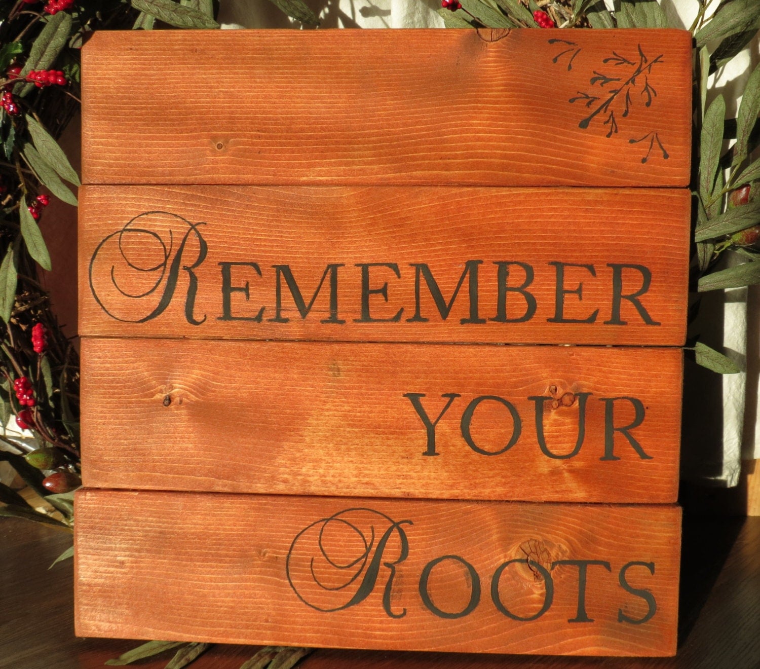 Wood Plank Handpainted Quote Sign Rustic Cottage Prairie