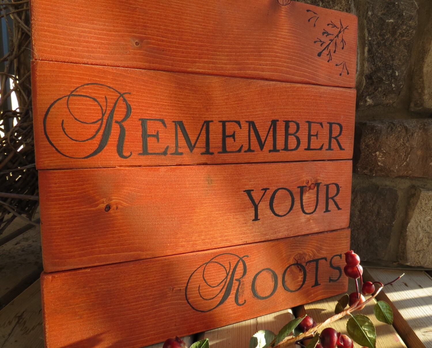 Wood Plank Handpainted Quote Sign Rustic Cottage Prairie