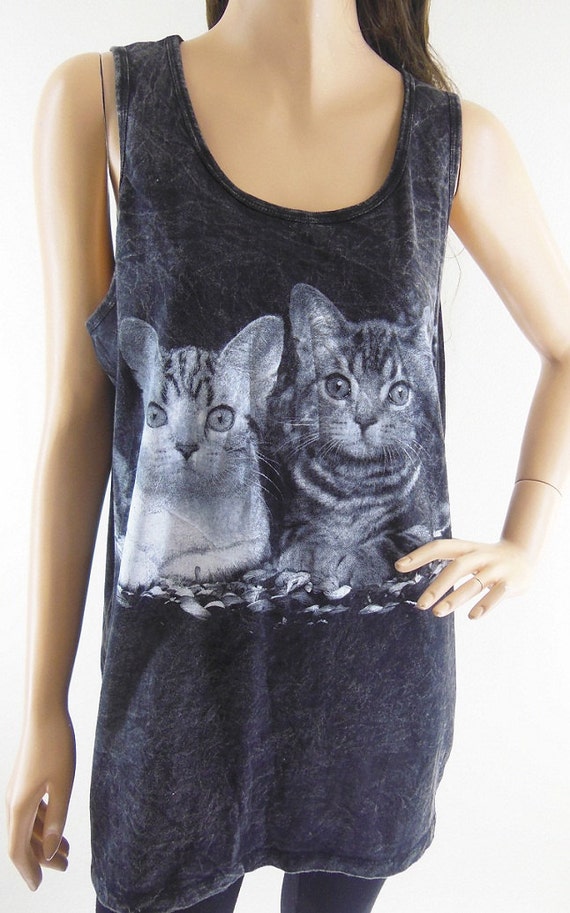 Cat Animal Style Cat Tank Top (Unisex TShirt) Animal Shirt Cats Shirt