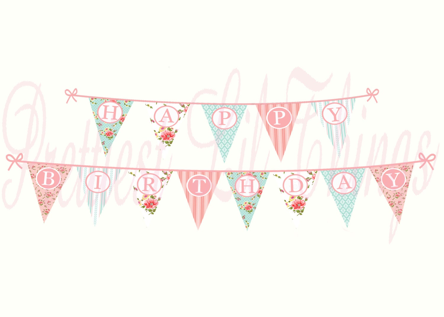 shabby chic banner girls birthday party baby or bridal shower shabby chic banner girls birthday party baby or bridal shower