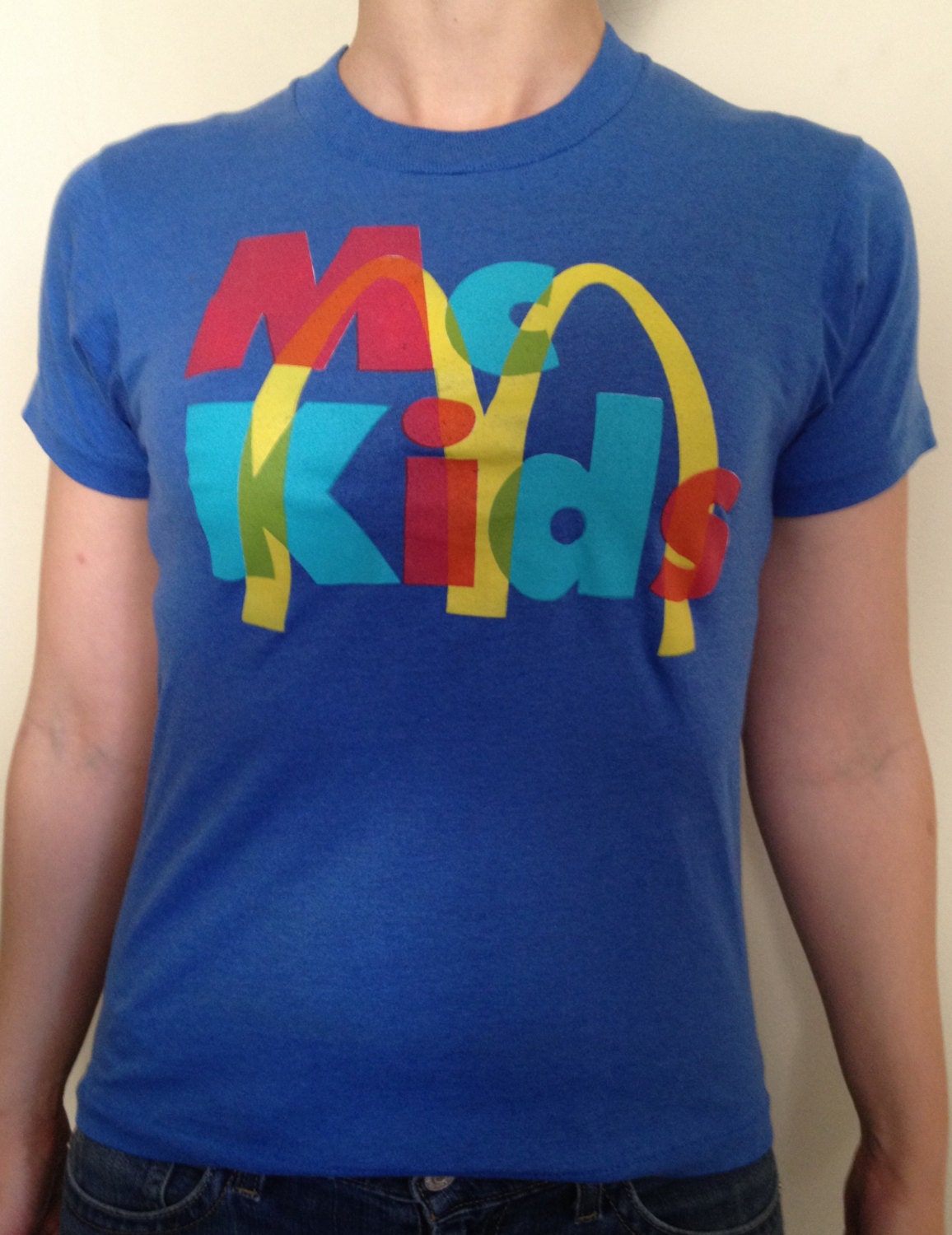 mcdonalds t shirt blue