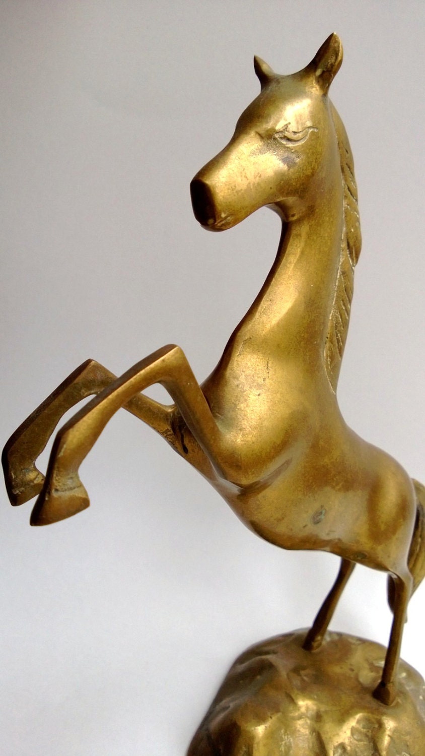 antique brass horse statues for sale