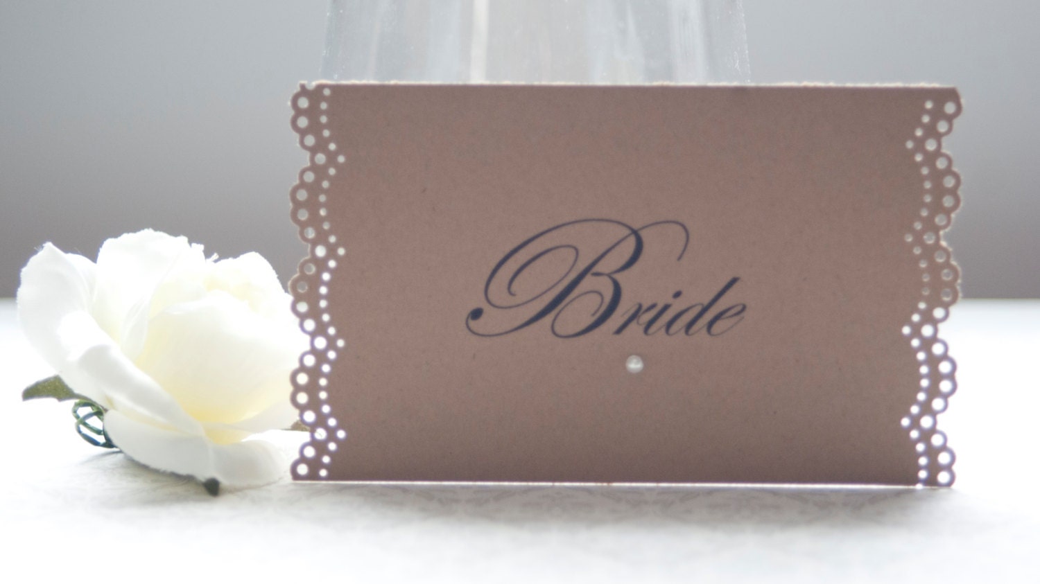 Bride &amp; Groom Place Cards-Escort Cards-Head Table Decoration ...