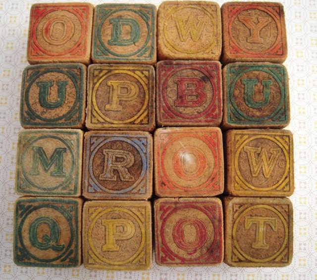 vintage toy blocks