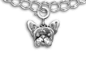 Sterling Silver French Bulldog Charm