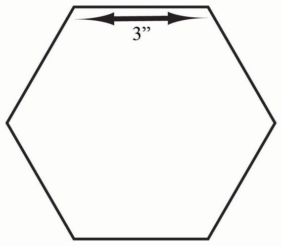 Free Printable 3 Inch Hexagon Template