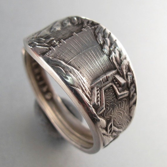 STERLING SILVER SPOON ring. Colorado spoon ring. boulder dam. silver ...