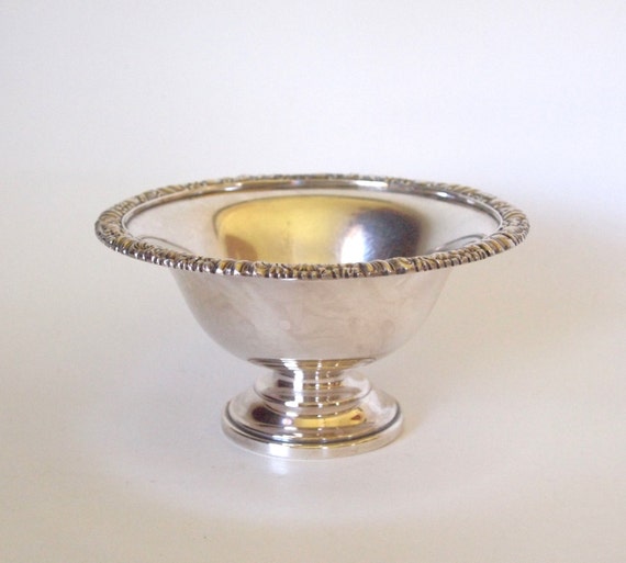 Vintage Hardy Bros. Ltd Silver Pedestal Bowl Made in England