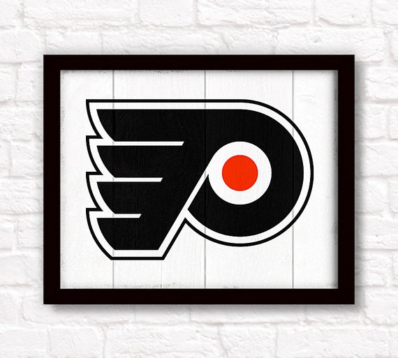 Philadelphia Flyers home decor rustic handmade painted wood