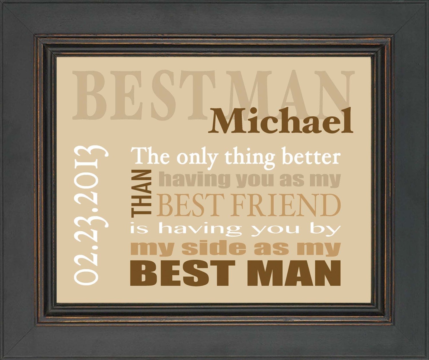 Best Man Gift Wedding gift for Best Man Personalized Best