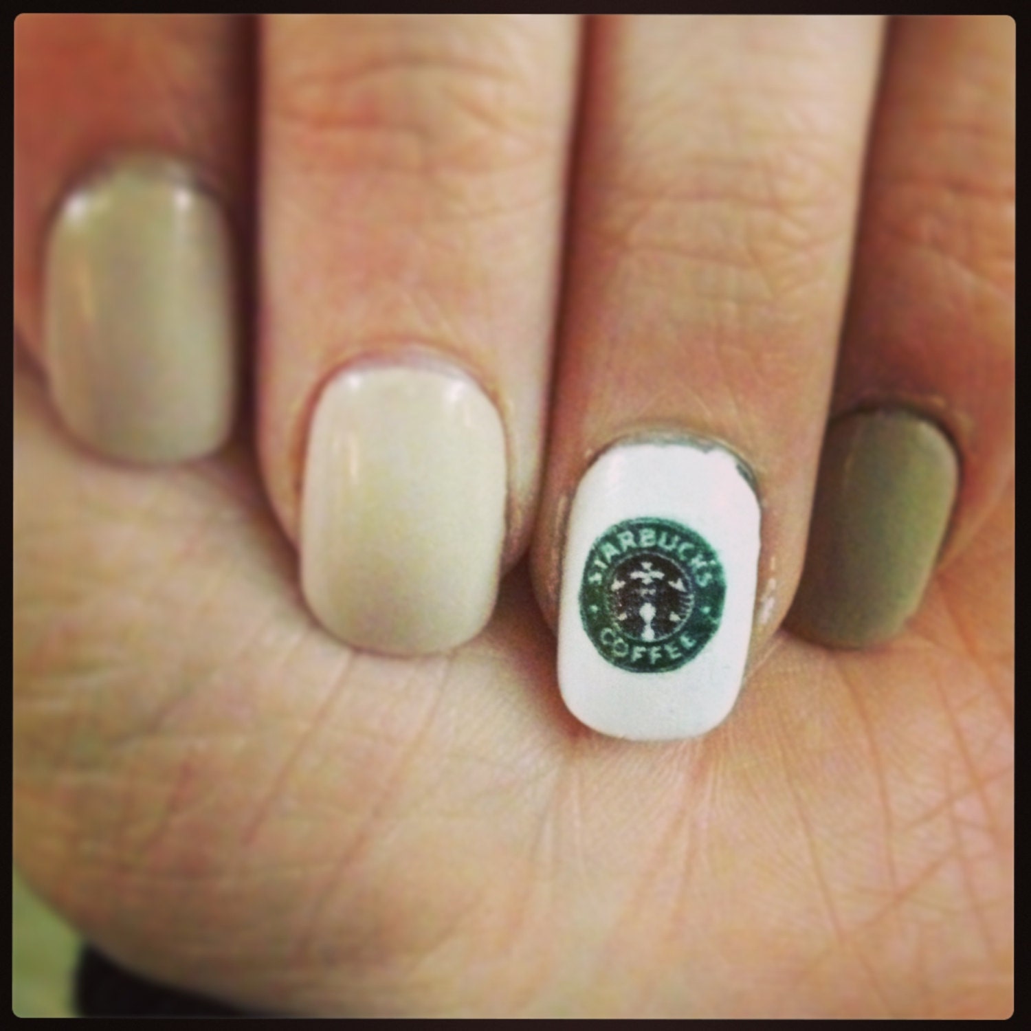 Starbucks Logo Nail Decals